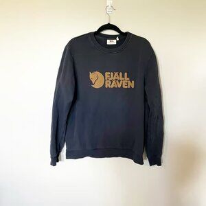 Fjallraven logo blue crewneck sweatshirt men’s large